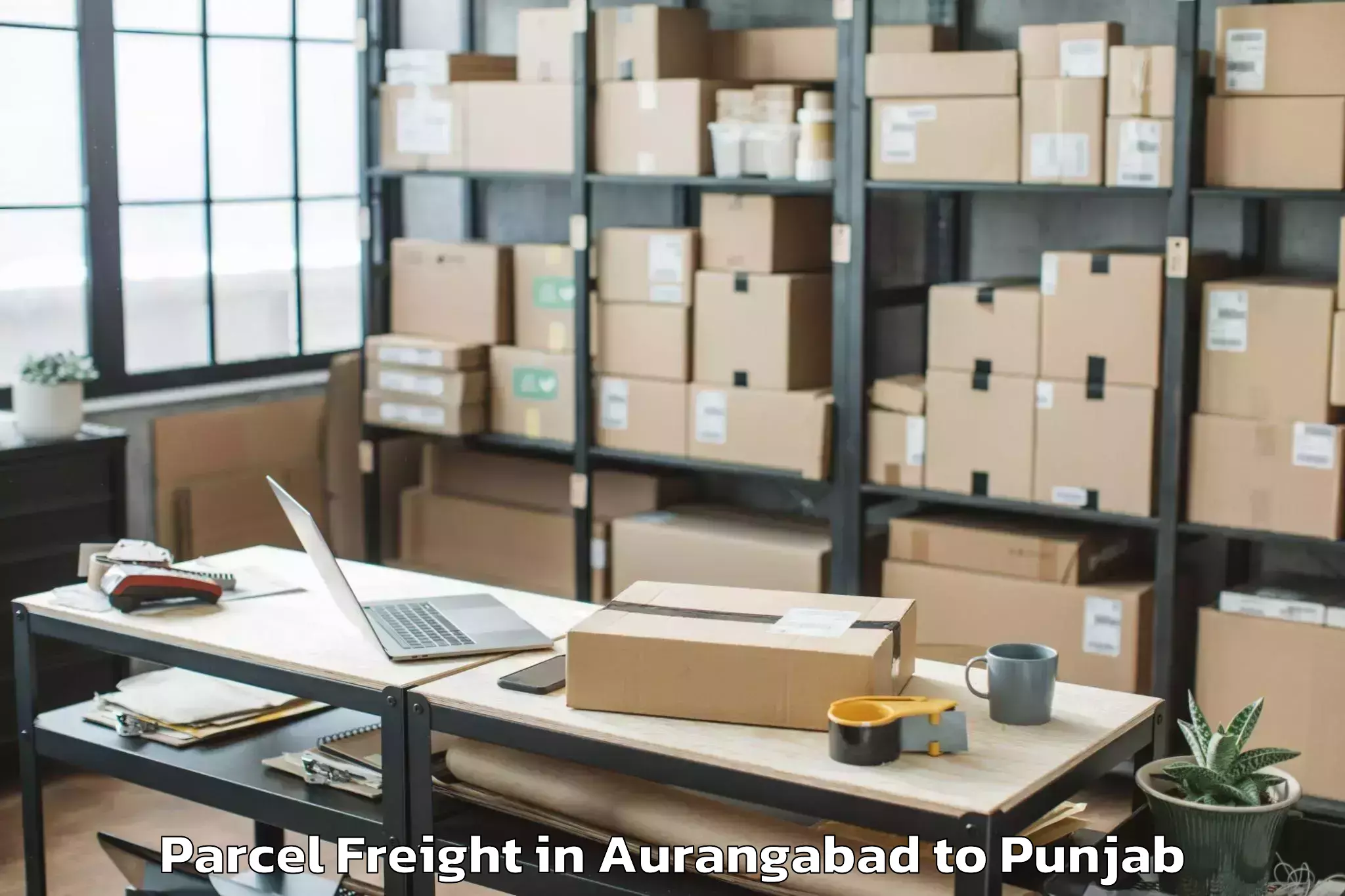 Top Aurangabad to Budhlada Parcel Freight Available